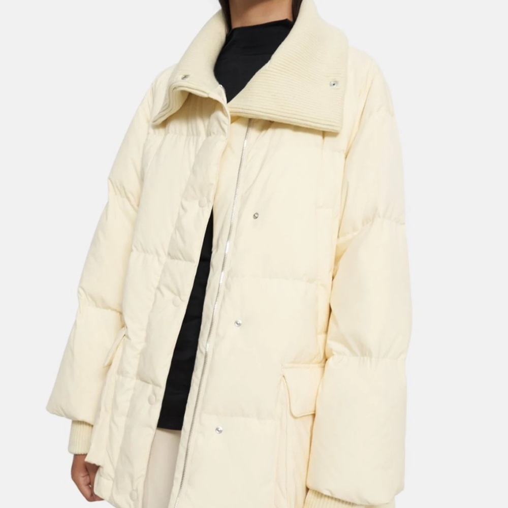 NWT Theory Knit Collar - Puffer Jacket
